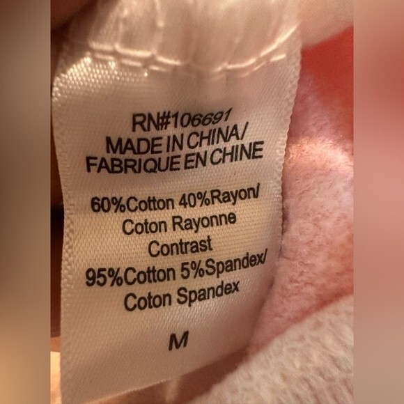 Young Fabulous & Broke Tie Dye Crop Zipup Hoodie Medium Pink - Picture 8 of 8